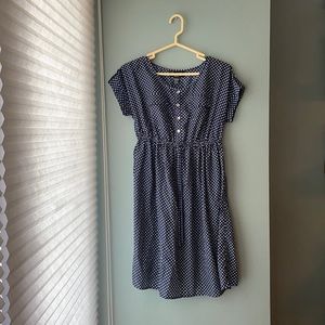 Polka Dot Maternity Dress Medium